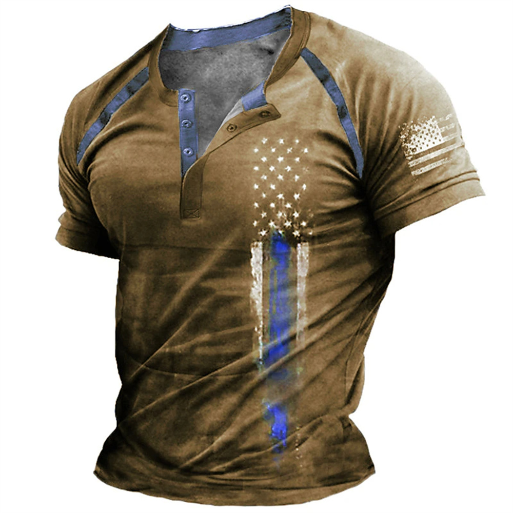 Funny 3D American Flag Print M - Vintage Fashion Stores ulasan dan harga